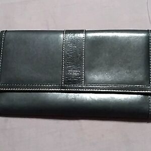 Vintage Coach Hampton black leather wallet